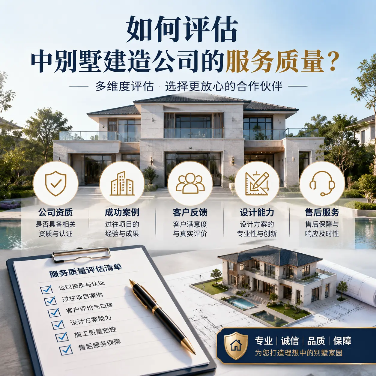 如何评估 紫云 中别墅建造公司的服务质量?
