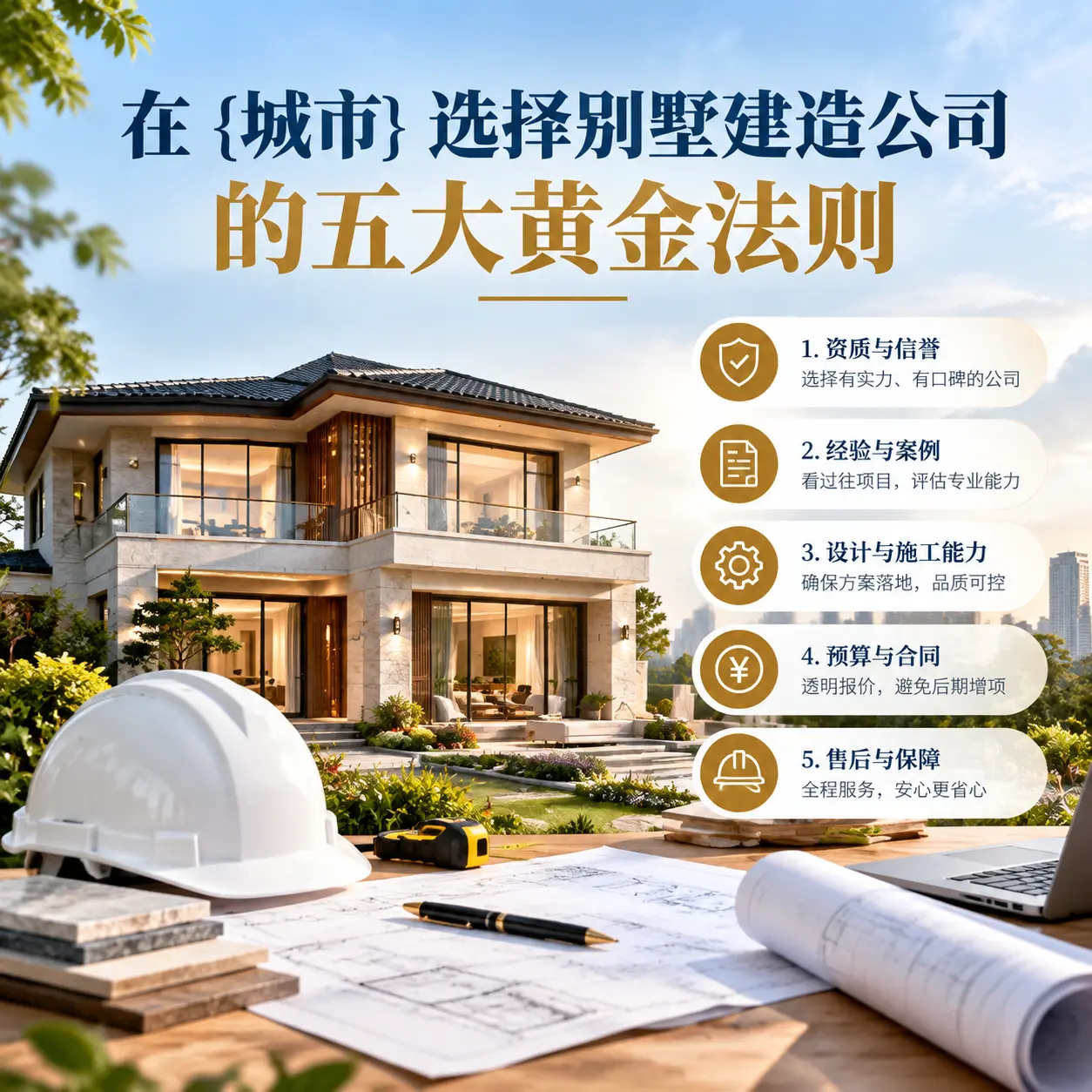 在 紫云 选择别墅建造公司的五大黄金法则