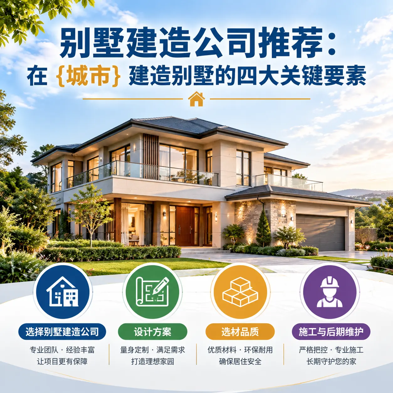 别墅建造公司推荐：在 紫云 建造别墅的四大关键要素