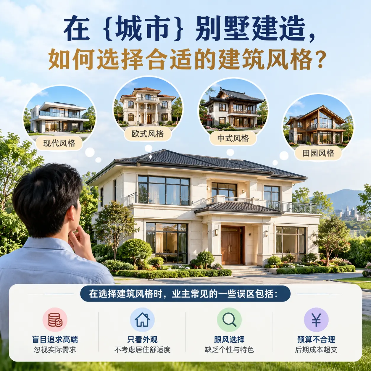在 紫云 别墅建造，如何选择合适的建筑风格？